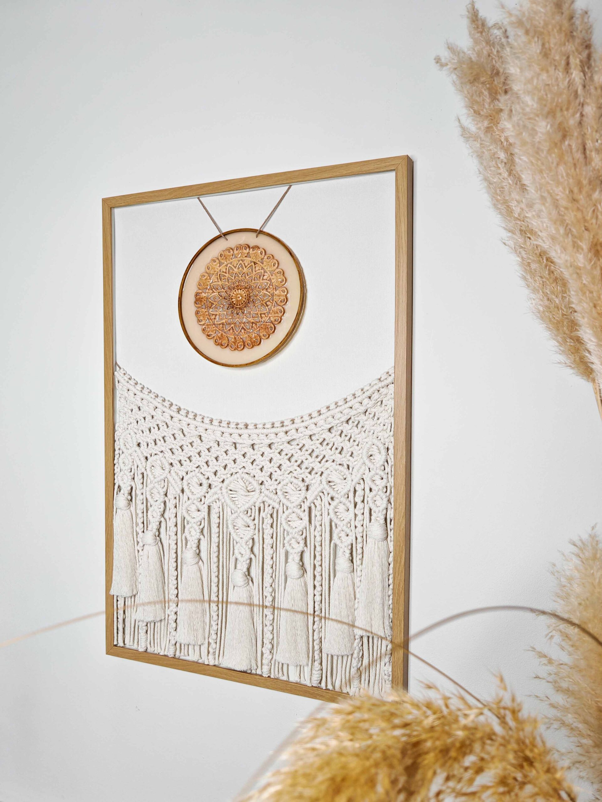 "Golden Stillness" Macrame - Image 6