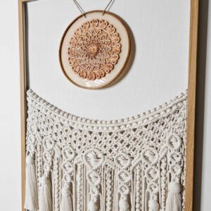 “Golden Stillness” Macrame