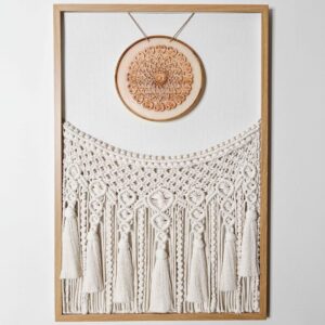 “Golden Stillness” Macrame