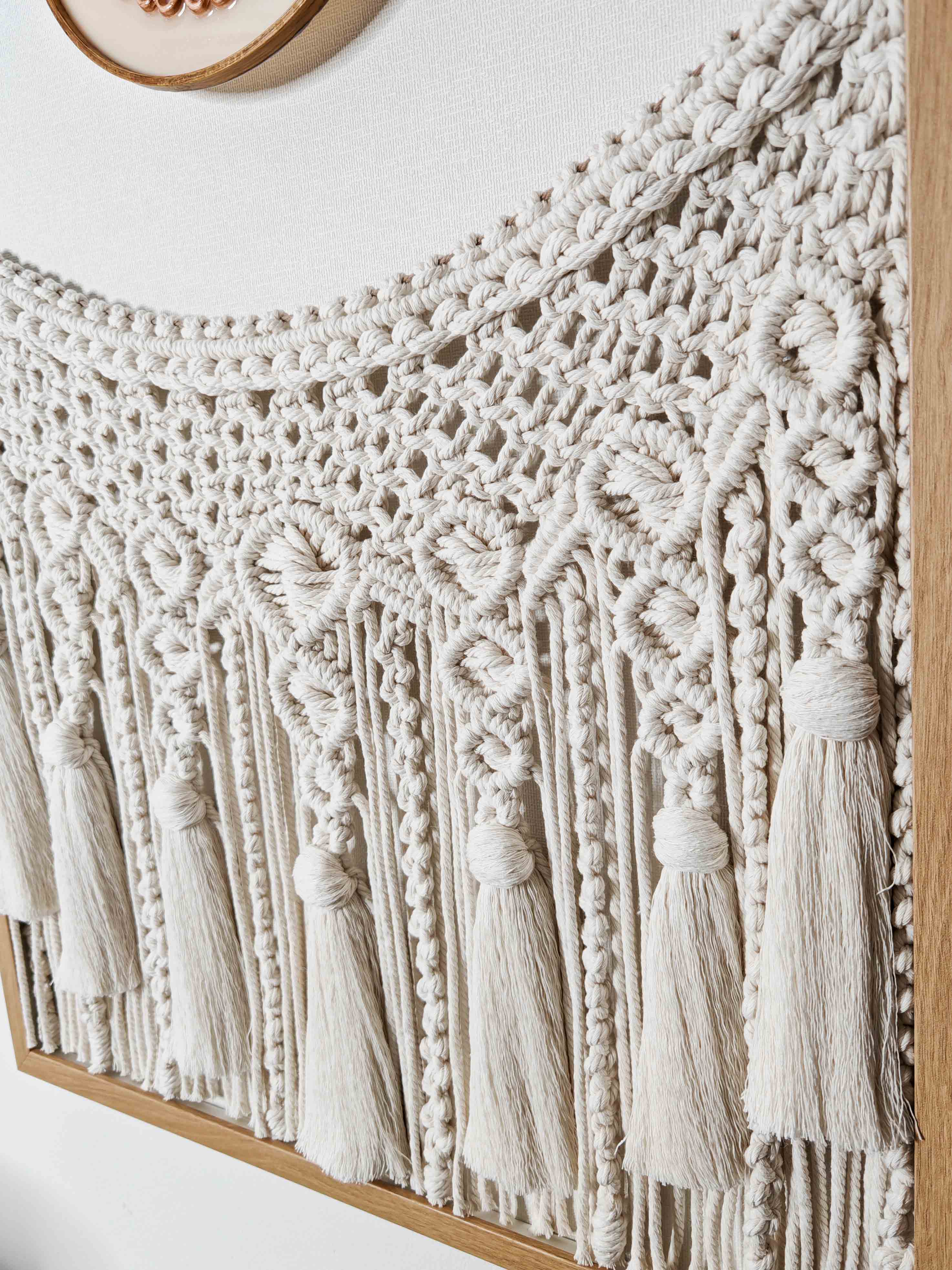 "Golden Stillness" Macrame - Image 3